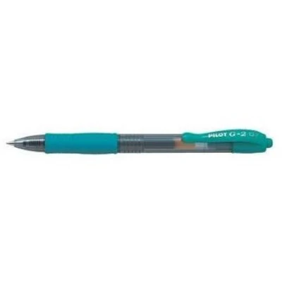 Afbeelding van Pilot G2 Gel Ink Rollerball pen Doos van 12 gelpennen Medium Tip Turquoise