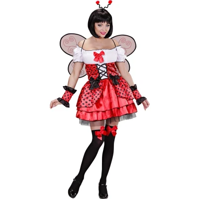 Afbeelding van Widmann Lieveheersbeest Kostuum Schattig Lieveheersbeestje Vrouw Rood Large Carnavalskleding Verkleedkleding