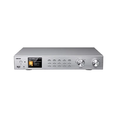 Afbeelding van NOXON A 571 hifi stereo tuner met FM, DAB+, Bluetooth, USB, Spotify en internetradio, zilver