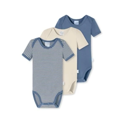 Afbeelding van Schiesser 3PACK LOVE Body voor kinderen, Maat: 62, Blau creme