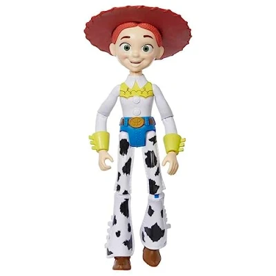 Afbeelding van Mattel Disney Pixar Jessie, Grote Actiefiguur (ca. 30 cm), zeer beweegbaar met authentieke details, cowgirl verzamelfiguur uit de film Toy Story, vanaf 3 jaar HFY28