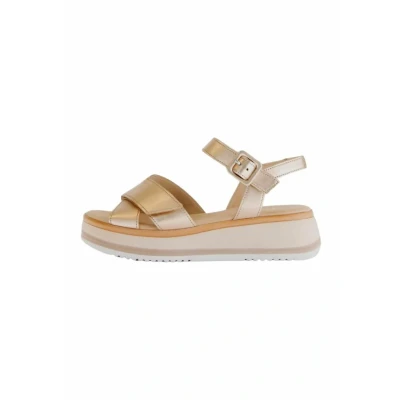 Afbeelding van Gabor Sandalen met plateauzool, Dames, Maat: 39, Puder Schoenen
