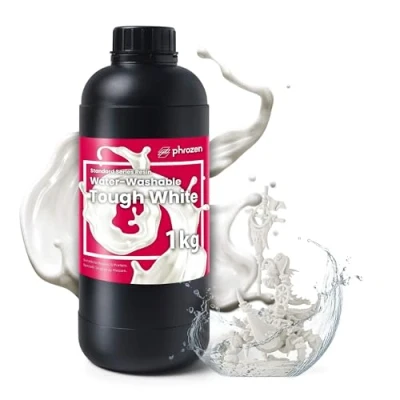 Afbeelding van Phrozen Water Washable Tough 3D Printer Resin 405nm Standaard hars voor LCD/MSLA/DLP Waterwasbare met 2x taaiheid Grijs (1kg)