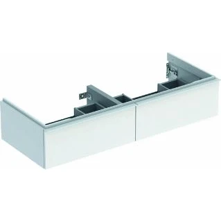 Afbeelding van Geberit iCon onderbouwkast voor dubbele wastafel met 2 schuifladen,