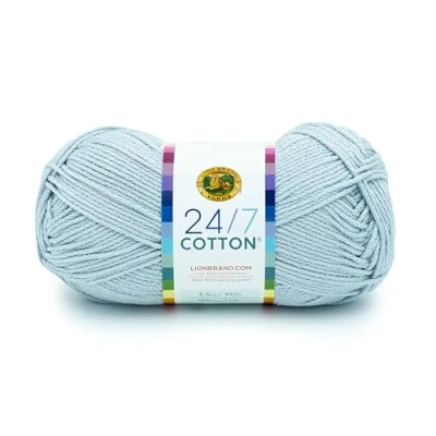 Afbeelding van Lion Brand Yarn Bedrijf, One Size Garen 761 151 24/7 Katoen Garen, Cool Grey