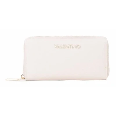 Afbeelding van VALENTINO Portemonnee Stereo Re Zip Around Wallet Ecru Beige