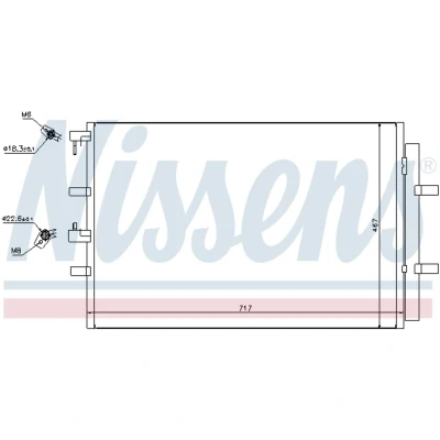 Afbeelding van Nissens Airco condensor 940330