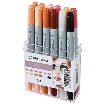Afbeelding van Copic Ciao Marker Set Huidskleur 12 stuks