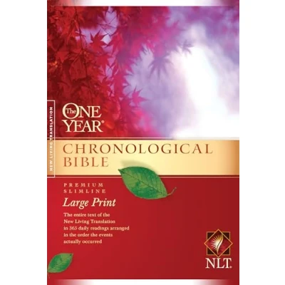 Afbeelding van One Year Chronological Bible NLT Premium Slimline Large Print