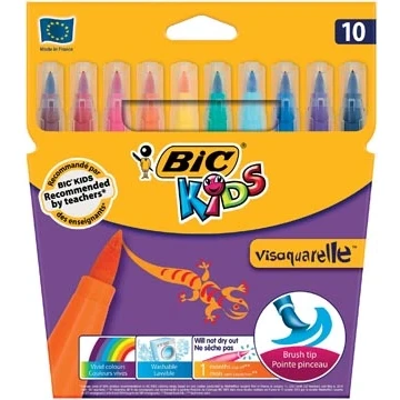 Afbeelding van Bic Kids penseelstift Visaquarelle, etui van 10 stuks viltstift
