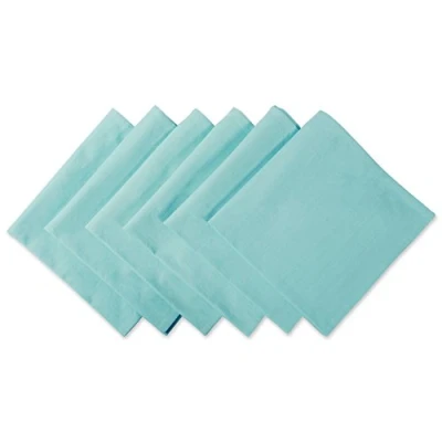 Afbeelding van DII French Blue Solid servettenset, geweven, 6 stuks