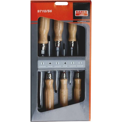 Afbeelding van Bahco schroevendraaierset 6 stuks 9710/S6