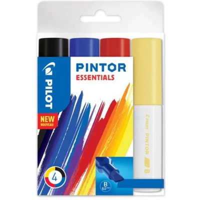 Afbeelding van Verfstift Pilot Pintor essentials 8mm etui à 4 stuks ass