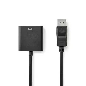 Afbeelding van DisplayPort naar VGA adapterkabel Nedis 0.2 meter (Full HD)