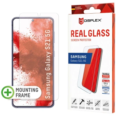 Afbeelding van Screenprotector Samsung Galaxy S21: Displex Real Glass 2D Fingerprint Sensor