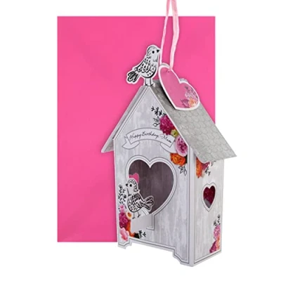 Afbeelding van Hallmark 3D Verjaardagskaart voor Mama Keepsake Birdhouse Design, 25577252, Veelkleurig