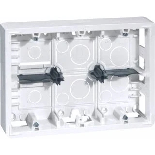 Afbeelding van Legrand opbouwbehuizing mosaic diep 50mm hor vert voor 2x6 of 2x8 2x3x2mod 080276
