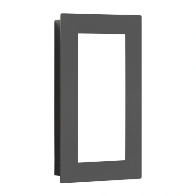 Afbeelding van LCD LED buitenwandlamp 3008 grafiet, bewegingssensor