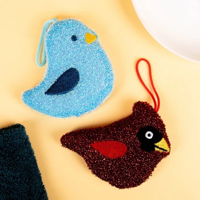 Afbeelding van Dier Afwassponsjes Vogels (set Van 2)