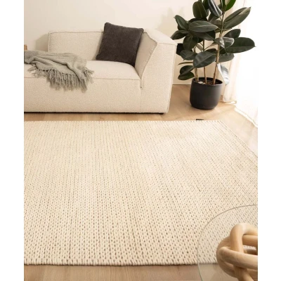 Afbeelding van Wollen Vloerkleed Hyssing Ivoor 240x340 Cm