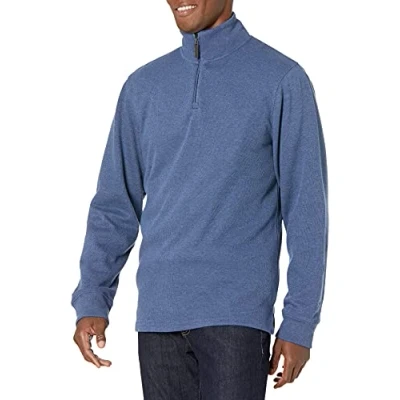 Afbeelding van Amazon Essentials Quarter Zip Franse Rib Trui Blauw Heide, XS