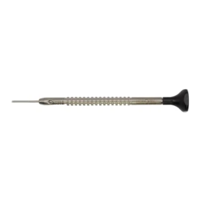 Afbeelding van Horotec MSA01.214 horlogemakersschroevendraaier, lichaam en boor in T vorm van roestvrij staal, aluminium kop met kogellagers, gemaakt Zwitserland (1,00 mm)