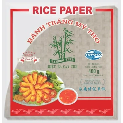 Afbeelding van BAMBOO TREE Reispapier Dreieck. (Frühlingsrollen) (1 X 400 GR)