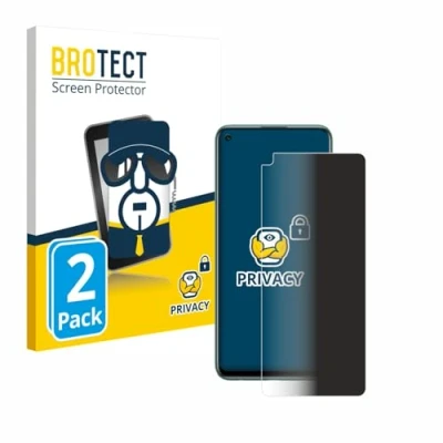 Afbeelding van BROTECT privacy screenprotector voor Huawei P40 lite 5G Folie Beschermfolie Blauwlichtfilter (2 Stuks)