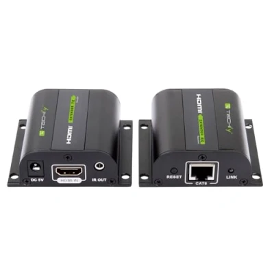 Afbeelding van HDMI extender Techly Tot 60 meter over UTP (Cat5e/6/6a/7, Full HD)