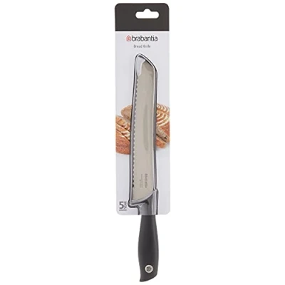 Afbeelding van Brabantia Tasty+ Broodmes 33 Cm Donkergrijs