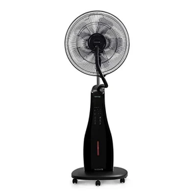 Afbeelding van CREATE/Tropwind Cool Floor staande oscillerende ventilator met waterverstuiver, afstandsbediening, luchtionisatorfunctie, 3,4 l, 90 W, 3 standen en snelheden, superstille verstuiver