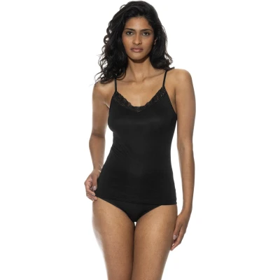 Afbeelding van Mey Emotion Elegance Spaghetti Top Zwart 38 Dames