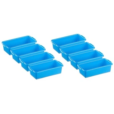 Afbeelding van MiraHome Huishoudelijke kuip, set van 8, 0,7 l, 20 x 10 5,5 cm, blauw