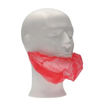 Afbeelding van Mondmaskers &amp; baardmaskers CMT Baardmasker PP Non Woven Rood One size