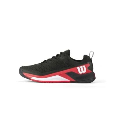Afbeelding van Wilson RUSH PRO 45 Tennisschoenen voor alle ondergronden, Heren, Maat: 42, Black rd wh Schoenen
