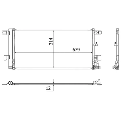Afbeelding van Mahle Original Airco condensor AC 961 000S