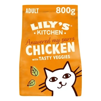 Afbeelding van Lily&#039;s Kitchen Kattenvoer Droogvoer Stoofpotje met Kip 4 x 800 g