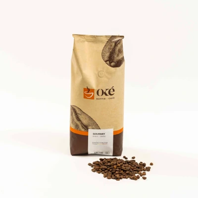 Afbeelding van OKE Koffie Oké koffiebonen, zak van 1 kg, Gourmet