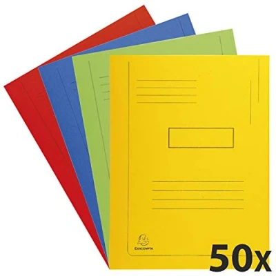 Afbeelding van 50x Exacompta Dossiermap Forever 2 kleppen geassorteerde kleuren