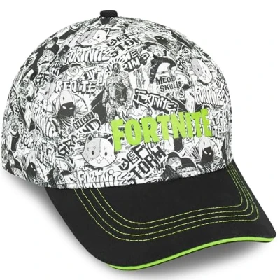 Afbeelding van Get Trend Basecap voor kinderen, jongens, tieners of pet met zonnebril, uv bescherming, zonnehoed, kindercadeaus Zwarte Fortnite Cap, 6 14 Jaar