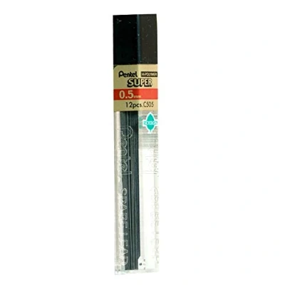 Afbeelding van Pentel 0,5 mm 4B navulvullingen (12 buizen, 12 vullingen per tube)