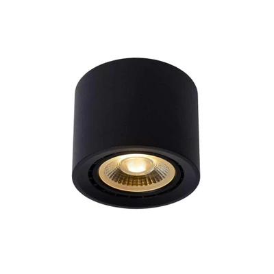 Afbeelding van Lucide FEDLER Plafondspot Ø 12 cm LED Dim to warm GU10 1x12W Zwart
