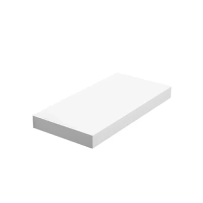 Afbeelding van VASAGLE Wandrek, zwevend rek, hangrek voor boeken, foto&#039;s, decoratie, 40 x 20 3,8 cm, MDF, woonkamer, keuken, entree, slaapkamer, badkamer, wit LWS24WT