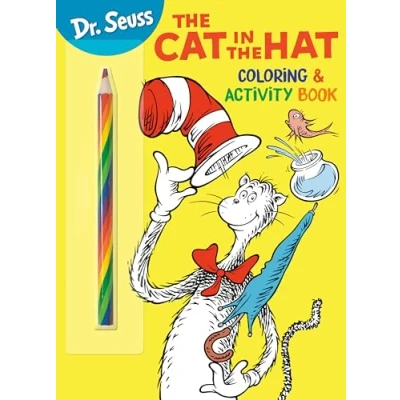 Afbeelding van Dr. Seuss: the Cat in Hat Coloring &amp; Activity Book: and Book with Rainbow Pencil