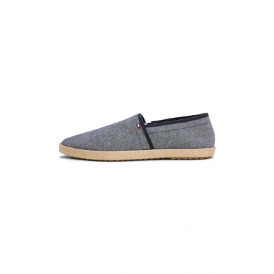 Afbeelding van Tommy Hilfiger Chambray Espadrilles, Heren, Maat: 46, Desert sky Textiel