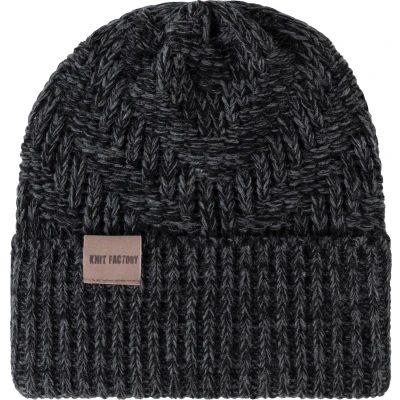 Afbeelding van Knit Factory Sally Muts, Maat: One Size, Black anthracite