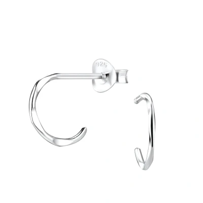 Afbeelding van JoyS Zilveren oorringen stud oorbellen 10 mm