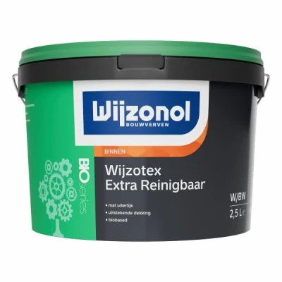 Afbeelding van Wijzonol Wijzotex Extra Reinigbaar Muurverf 2,5 liter Mengbaar
