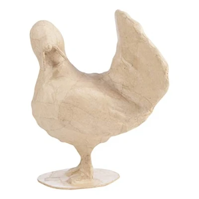 Afbeelding van Décopatch SA191C kalkoen (van papier maché, maat S, 11 x 12 15 cm, om te personaliseren) 1 stuk natuur