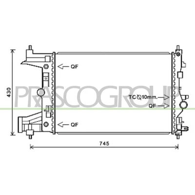 Afbeelding van Radiateur PRASCO OP416R005